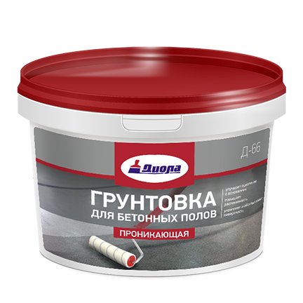 Грунт для бетонных полов "Диола Д-66", 10кг