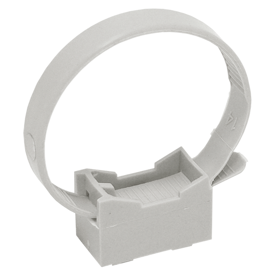 Хомутный держататель со стяжкой СFF2 32 -63мм серый "ИЭК"