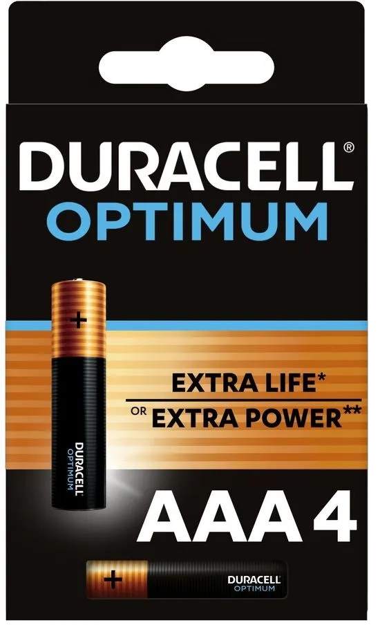 Эл.питания Duracell LR03-4BL Optium тип: ААА