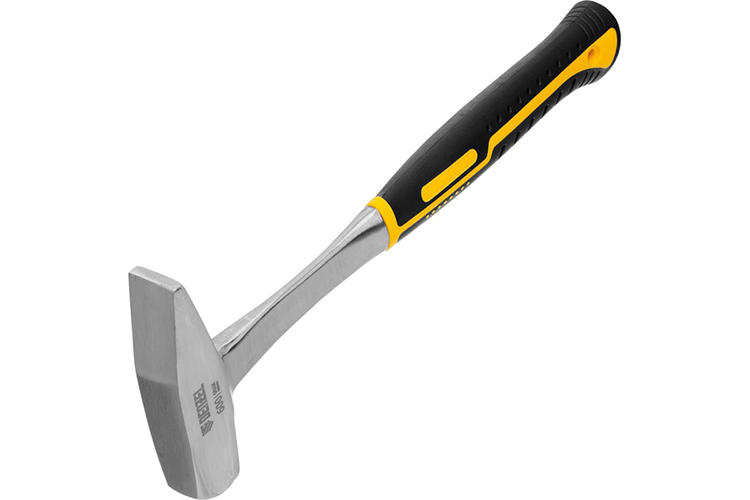 Молоток "Denzel" слесарный 600г, цельнометаллический, двухкомпонентная ручка