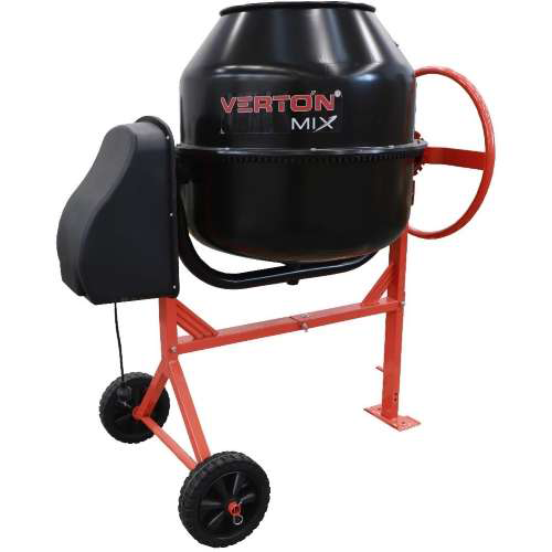 Бетоносмеситель "СМ-200" 220В, 50Гц, мощность двигателя 900Вт, объем барабана 200л "Verton"