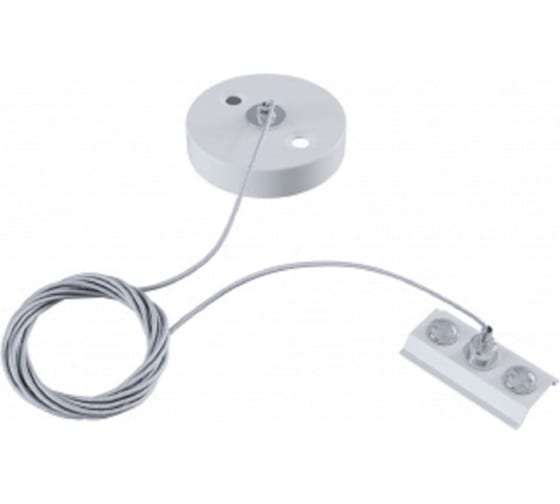 Подвес для шинопровода для однофазного "ЭРА TR-1PA-SW" белый