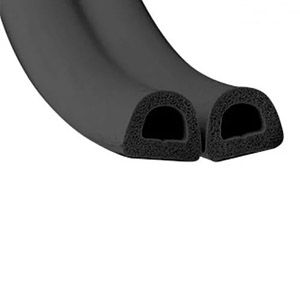 Уплотнитель двойной, "D" самоклеющийся, 25*10мм