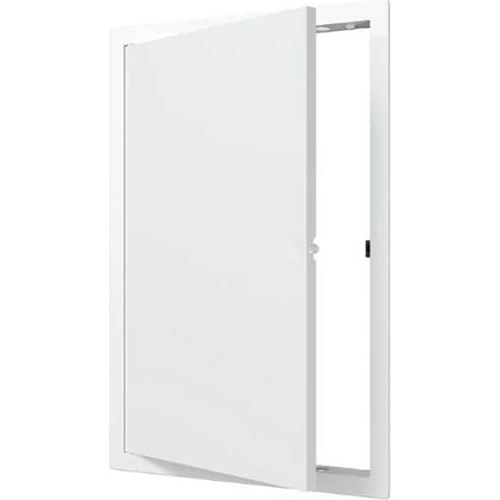 Лючок пластмассовый белый 275*325 с фланцем 250*300, нажимной