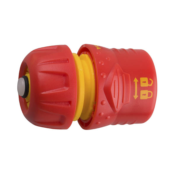 Соединитель "Grinda" шланг-насадка пластиковый с автостопом, d=1/2"