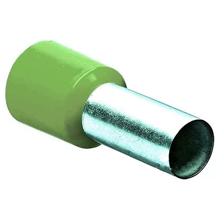 Наконечник-гильза Е50-20 сечение: 50мм2 с изолированным фланцем, оливковый &quot;ИЭК&quot; 100шт