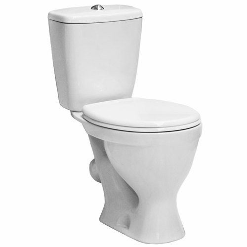 Унитаз-компакт &quot;Sanita&quot; косой выпуск, нижняя подводка &quot;Эталон стандарт&quot; с крышкой