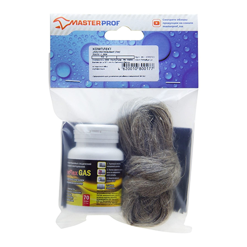 Монтажный комплект "MasterFlax Gas" 70г, паста, лён