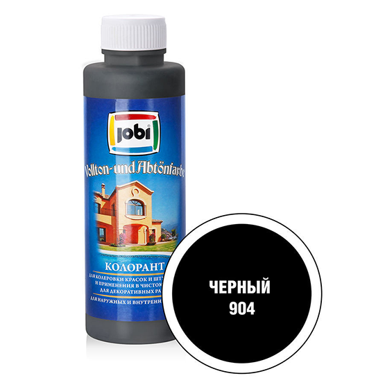 Краска колеровочная &quot;Jobi&quot;, 0,5л, &quot;Чёрный&quot;