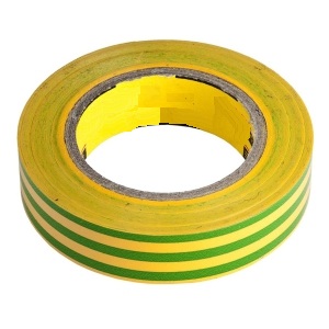 Изолента "Зубр" желто-зеленая, 15мм*10м