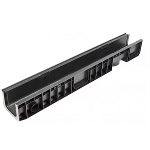 Лоток водоотводный пластиковый 1000*120мм, d100 "Aquastok" "Norma", без решетки