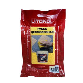 Губка целлюлозная для уборки эпоксидной затирки "Litokol" 160*90*55мм