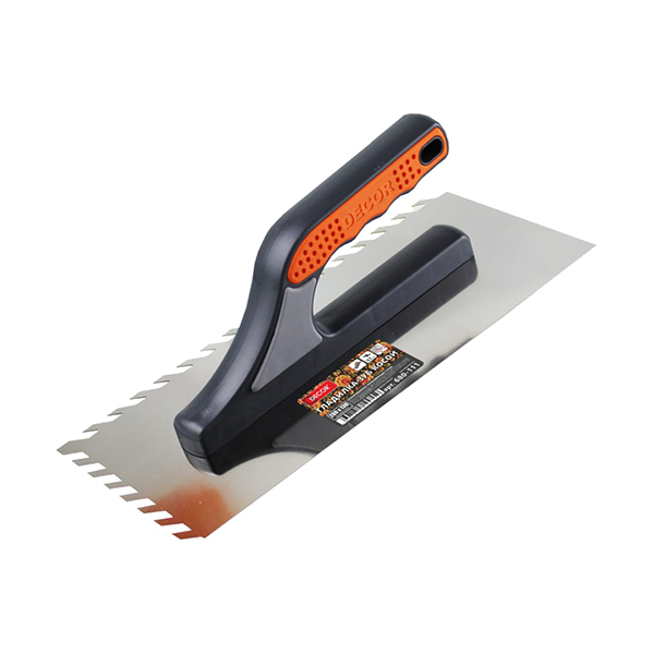 Гладилка Decor 280*130мм, 3К, косой зуб 0,7мм