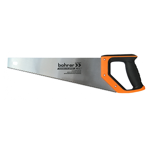 Ножовка &quot;Bohrer&quot; по дереву 400мм, закаленый зуб, 2D заточка, двухкомпонентная ручка