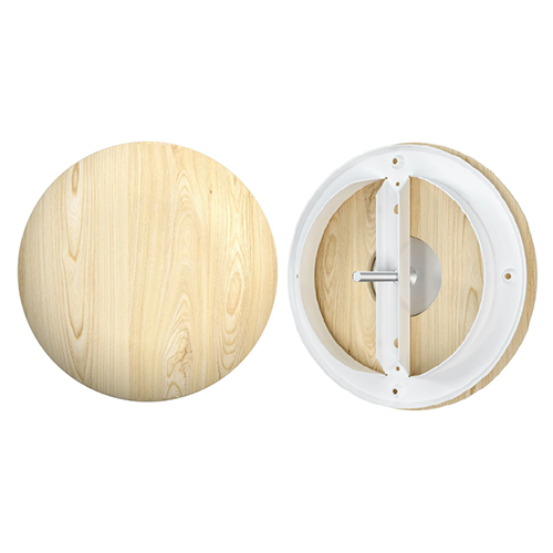 Анемостат вытяжн. регулир. с металлич. фланцем d=125мм (d=165мм), сосна, ERA