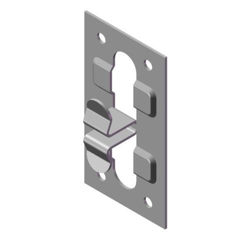 Пластина кляммерная угловая  вертикальная 38*10*1,2, 200шт