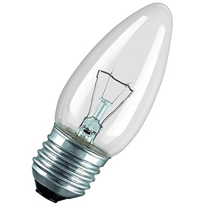 Лампа накаливания "Aktiv Electro ДС-60-1" E27, 60Вт, 220В, свеча прозрачная