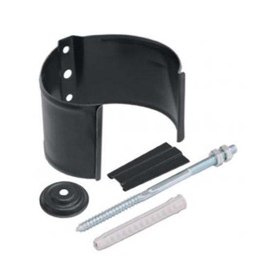 Металлический кронштейн трубы на кирпич "Мокрый асфальт" "Grand Line" d=90