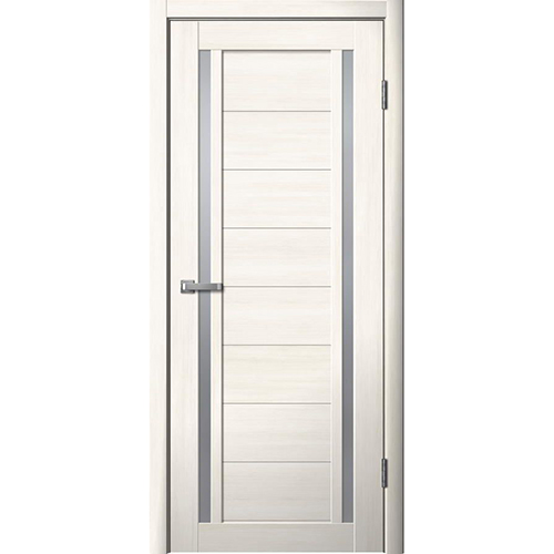 Дверное полотно "203", 600*2000*38мм, Матовое стекло, "Ясень снежный", Флайдорс