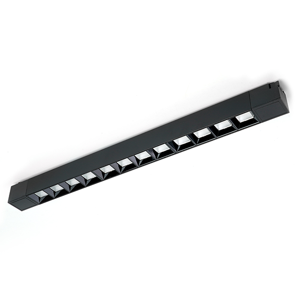 Светильник светодиодный трековый "Feron AL130" 30Вт, 220В, 4000К, 2700Лм, 60градусов поворотный черный, "LensLine"