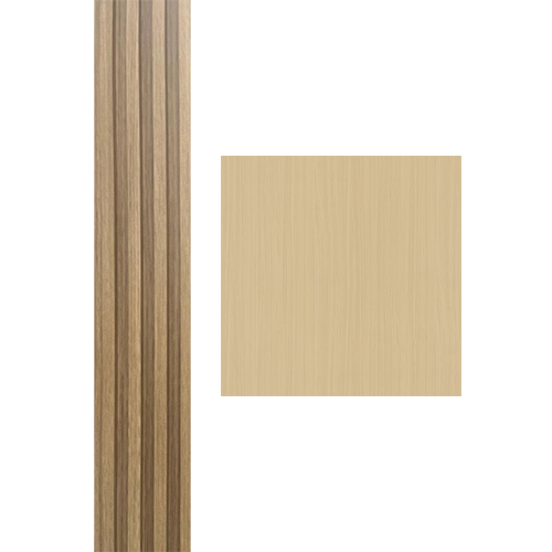 Рифленая панель Рейка MW219, 146*3000*18мм, дерево, бежевый