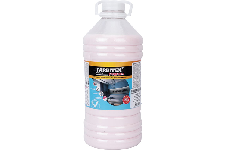 Грунт глубокого проникновения акриловый 3кг, FARBITEX