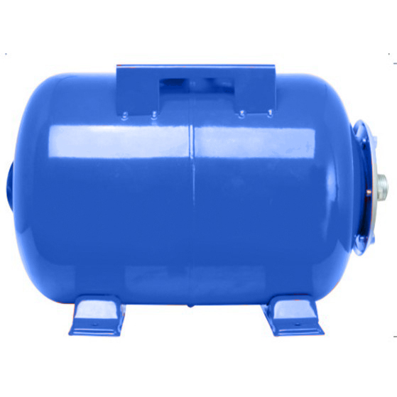 Расширительный бак AQUATTRO 24л, 8атм. для ХВС, синий бак, горизонтальный