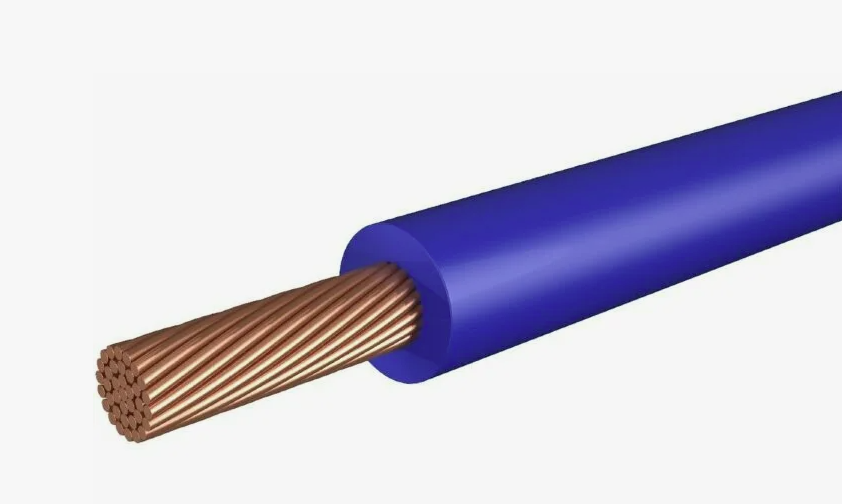 Провод медный ПуГВ нг-LS (ПВ-3) 10,0мм2 синий (Гост)