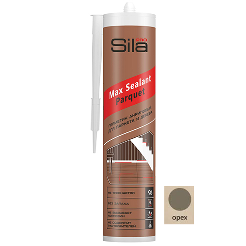 Герметик для древесины "Sila PRO Max Sealant", 290 мл, "Орех"