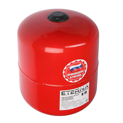 Расширительный бак ETERNA 19 литров, 6атм. красный бак, вертикальный
