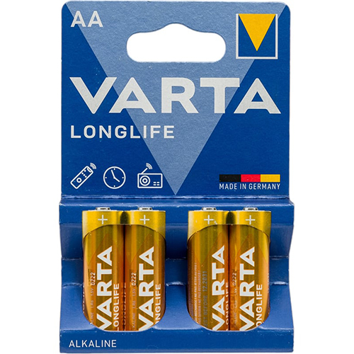 Эл. питания VARTA LONGLIFE LR6 (АА) BL4 4106 (1/20/100)