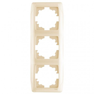 Рамка 3-ая, "Carmen Viko", кремовая, вертикальная