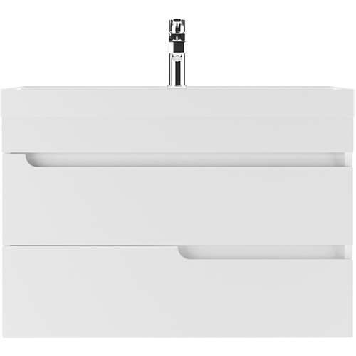 Тумба &quot;Веста 70&quot;, белая с  умывальником &quot;Alba 70&quot;,  2 ящика, подвесная