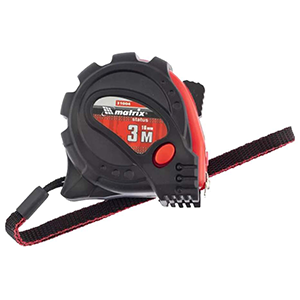 Рулетка "Status Magnet 3 Fixations" 3м*16мм, обрезиненный корпус, зацеп с магнитом