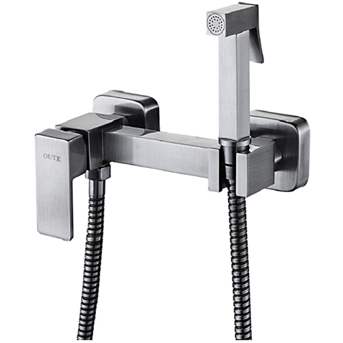 Смеситель гигиенический &quot;Oute TH315S&quot;, однорычажный, хром матовый,