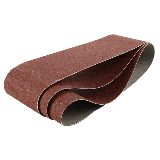 Лента для ленточной шлифовальной машинки бесконечная на тканевой основе"Bohrer" P100(№12), 75*533мм, 3шт/уп