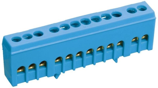 Шина нулевая в корпусе изолятор на Дин-рейку ШНИ-6*9-10-К-C "ИЭК"