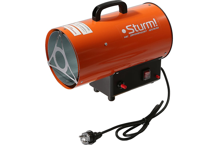 Пушка тепловая газовая GH91101, 10кВт, производ. 350м3/час, расход топ. 0.82кг/ч, прямой нагрев, &quot;Sturm!&quot;