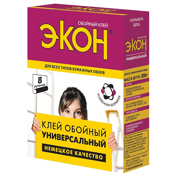 Клей обойный "ЭКОН Универсальный", 200 г