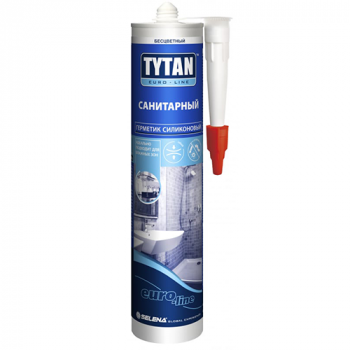 Герметик силиконовый санитарный "Tytan Euro-Line", бесцветный, 290мл