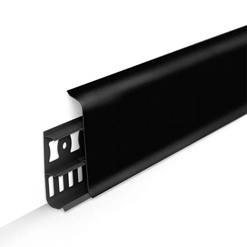 Плинтус "Черный", кабель-канал, мягкий край, 70*2200мм