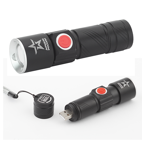 Фонарь ЭРА MA-601 универсальный, 3Вт, зарядка от USB, "Циркон", 3 режима, блистер "Армия России"