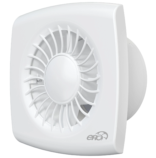 Вентилятор "Era" вытяжной D100 "WIND D100C HT" 14Вт осевой, обрантый клапан