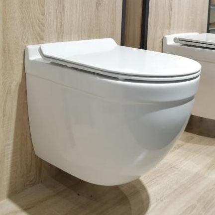 Унитаз &quot;Golden Frog LT017E-R&quot; подвесной с крышкой микролифт, безободковый