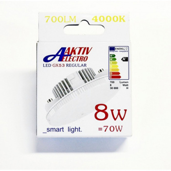 Лампа светодиодная 8Вт "LED-GX53-Regular " GX53 220В 6500К 700Лм матовая