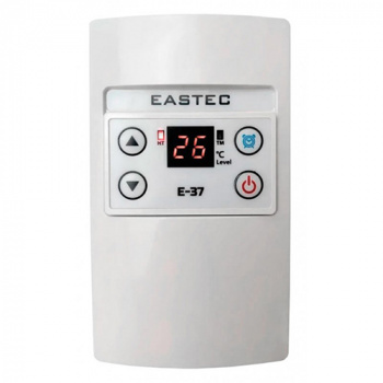Терморегулятор "Eastec" E37 белый 4кВт открытой установки электронный, 70*120*30мм