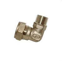 Уголок для гофрированной трубы, ES(M) 15*1/2н