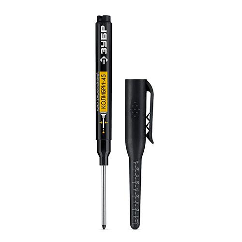 Маркер Зубр Колибри-  L45, 3мм, перманентный для отверстий, черный