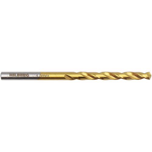 Сверло по металлу 4,5*80(47)мм Hilberg Cobalt 5% TOP