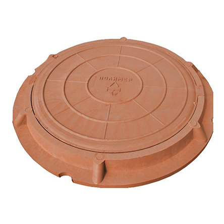 Люк полимерно-композитный тип "л", красный, до 3000кг